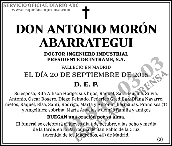 Antonio Morón Abarrategui